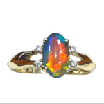 9ct Gold Triplet Opal Ring (tr74)