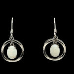 Sterling Silver Solid Opal Earrings (ssse104)