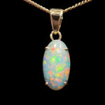 18CT Gold Solid Opal Pendant (sp3387)