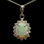 Sterling Silver Solid Opal Pendant (sssp128)