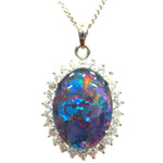 Sterling Silver Triplet Opal Pendant (sstp538)