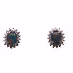 Sterling Silver Triplet Opal Earrings (sste711)