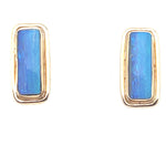 14ct Yellow Gold Boulder Opal Earrings (bouear44)