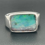 Sterling Silver Solid Boulder Opal Ring (ssr7806)