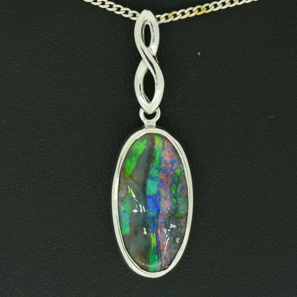 Sterling Silver Boulder Opal Pendant (SSBP3360) Sterling Silver Boulder Opal Pendant (SSBP3360)