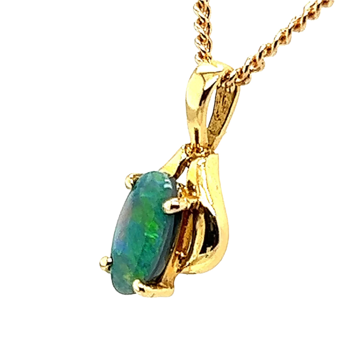 18ct Solid Black Opal Pendant (bp2014) 18ct Solid Black Opal Pendant (bp2014)