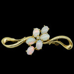 18ct yellow gold brooch with diamond (br7815)