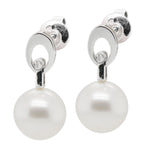 18ct White Gold Pearl Earrings