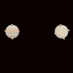 14ct Gold Solid Opal Earrings (sear15)