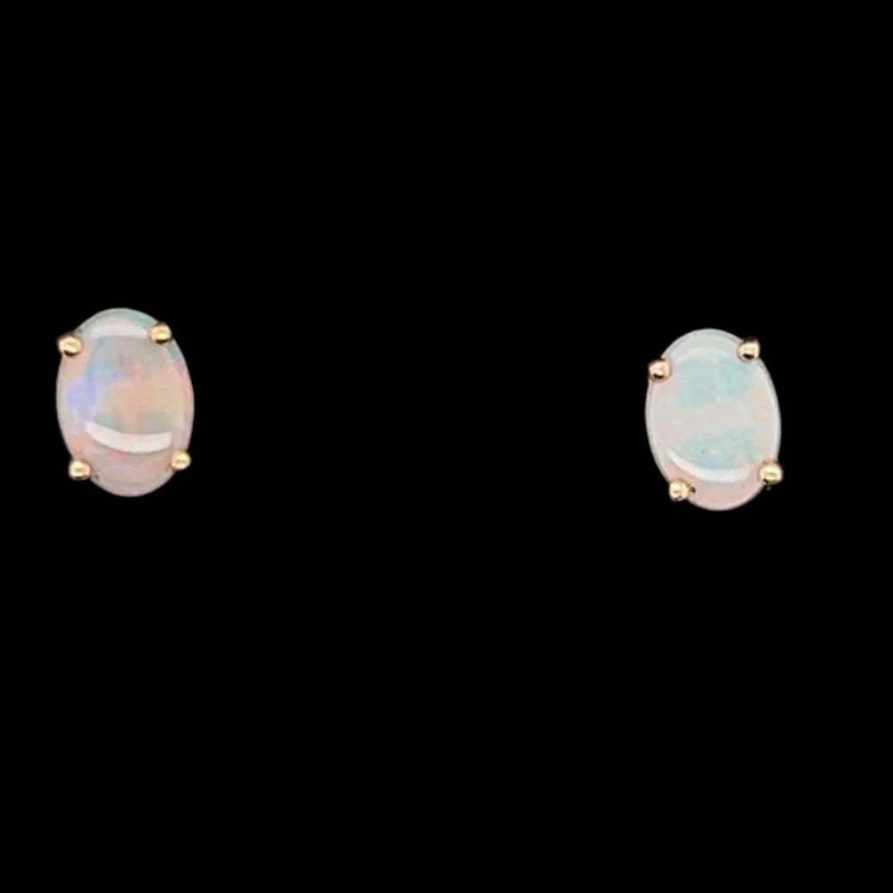 14ct Gold Solid Opal Earrings (sear2) 14ct Gold Solid Opal Earrings (sear2)