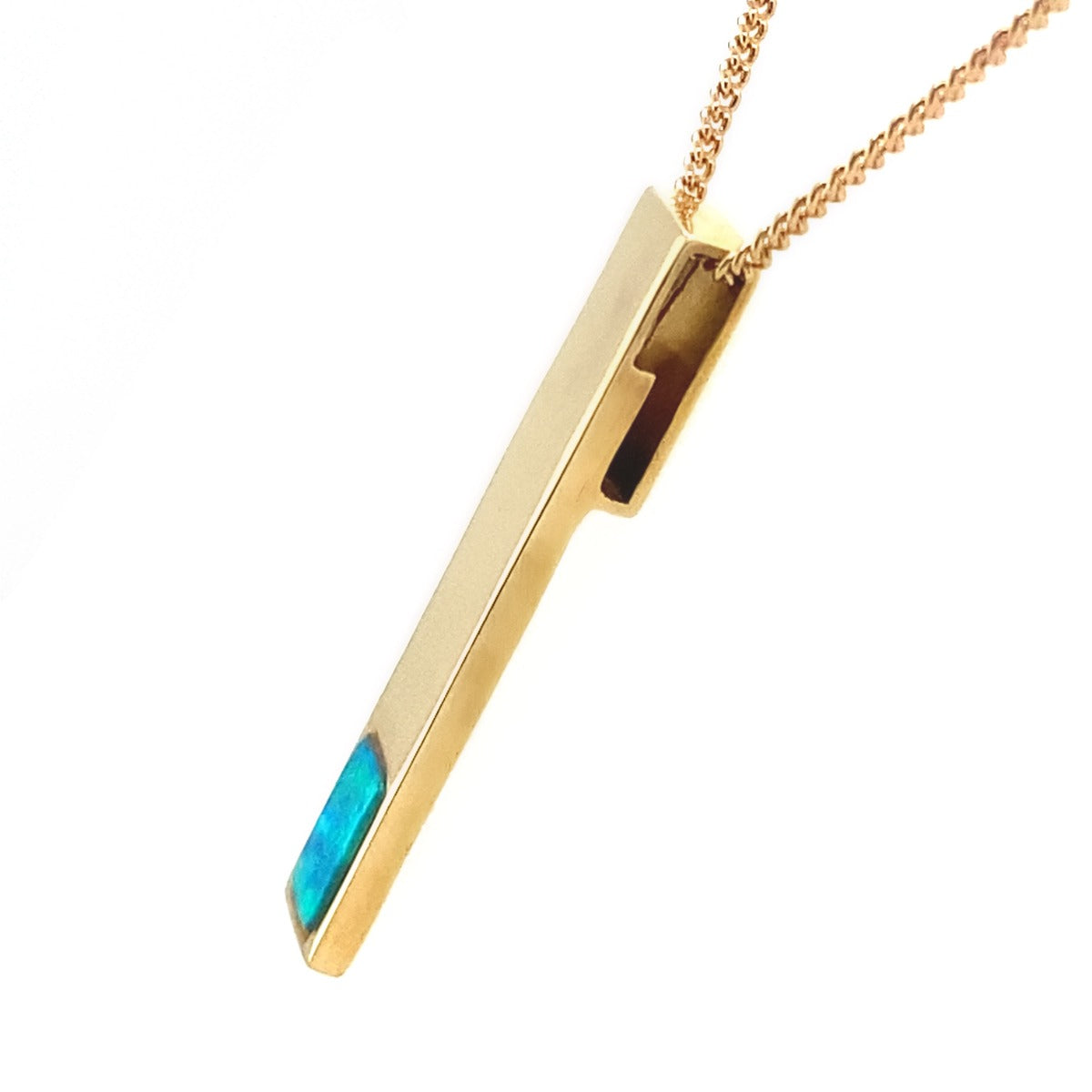 14ct Yellow Gold Opal Panel Pendant (sp2331) 14ct Yellow Gold Opal Panel Pendant (sp2331)