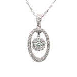 18ct Hanging Diamond Pendant