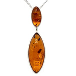 Sterling Silver Amber Pendant (SAP2016)