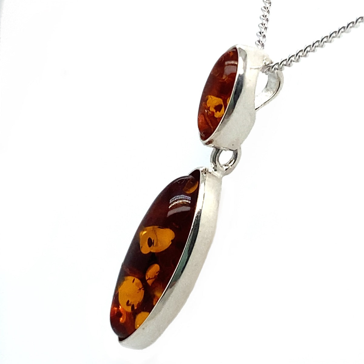 Sterling Silver Amber Pendant (SAP2016)