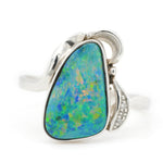 14ct White Gold Doublet Ring (GDR0596)