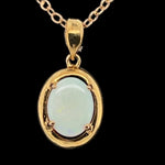 GOLD PLATED SOLID OPAL PENDANT (gpsp2415)