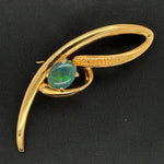 Australian Gold Plated Triplet Opal Brooch (10x8)
