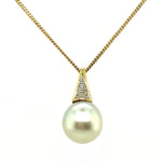 White South Sea Pearl Pendant set in 18ct Gold (PEARL2871)