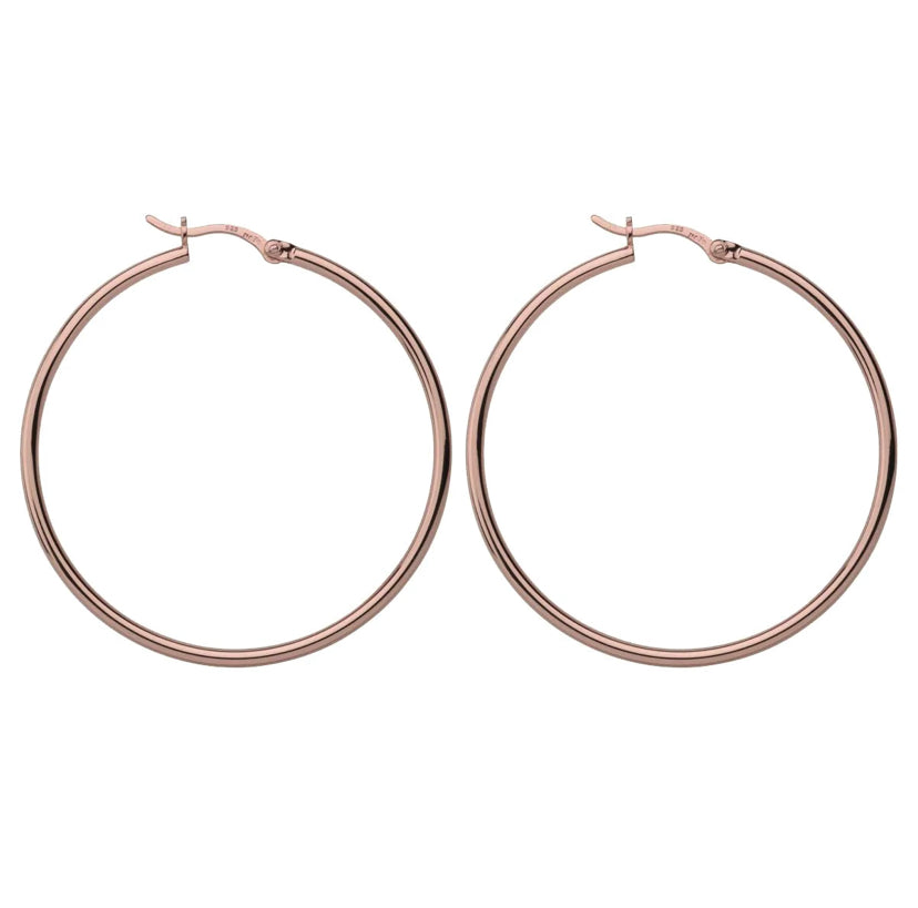 Najo - Simple Hoop 2x45mm Rose Najo - Simple Hoop 2x45mm Rose