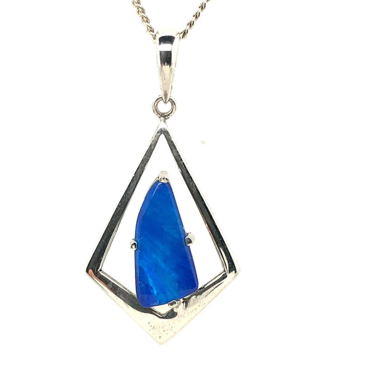 Sterling Silver Doublet Opal Pendant (ssdp805) Sterling Silver Doublet Opal Pendant (ssdp805)