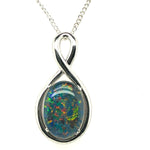 Triplet Opal Pendant in Sterling Silver (sstp931)