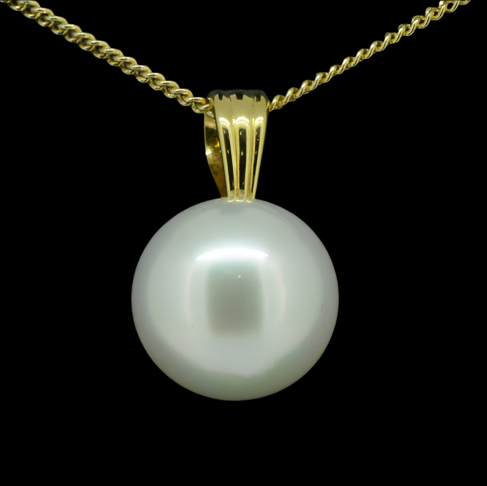 18ct gold south sea pearl pendant (PP6395) 18ct gold south sea pearl pendant (PP6395)