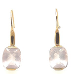 9ct Yellow Gold Rose Quartz earrings (rqear2)