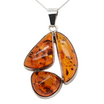 Sterling Silver Amber Pendant (sap2021)