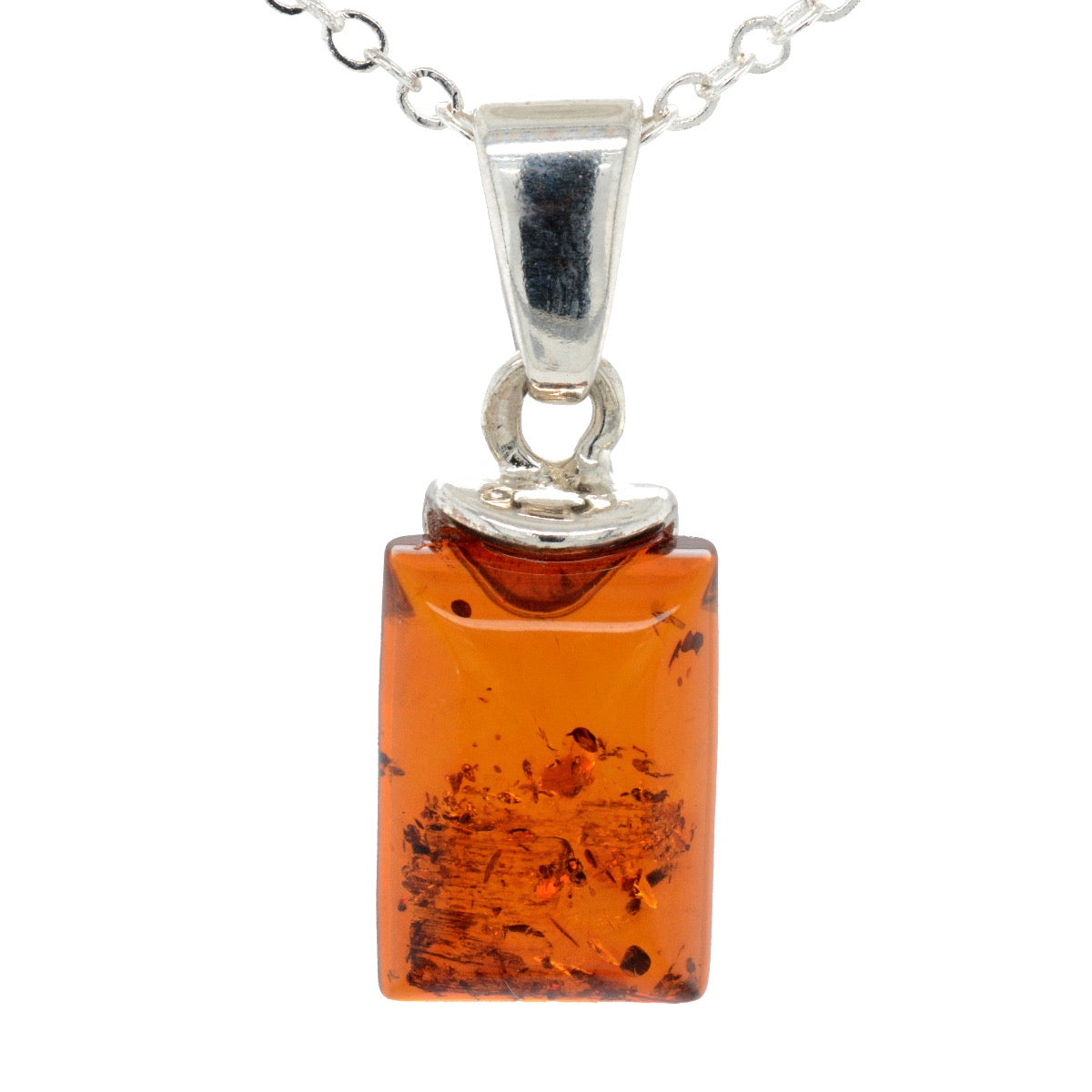 Sterling Silver Amber Pendant (SAP205) Sterling Silver Amber Pendant (SAP205)
