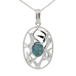 Sterling Silver Triplet Opal Pendant (SSTP533)