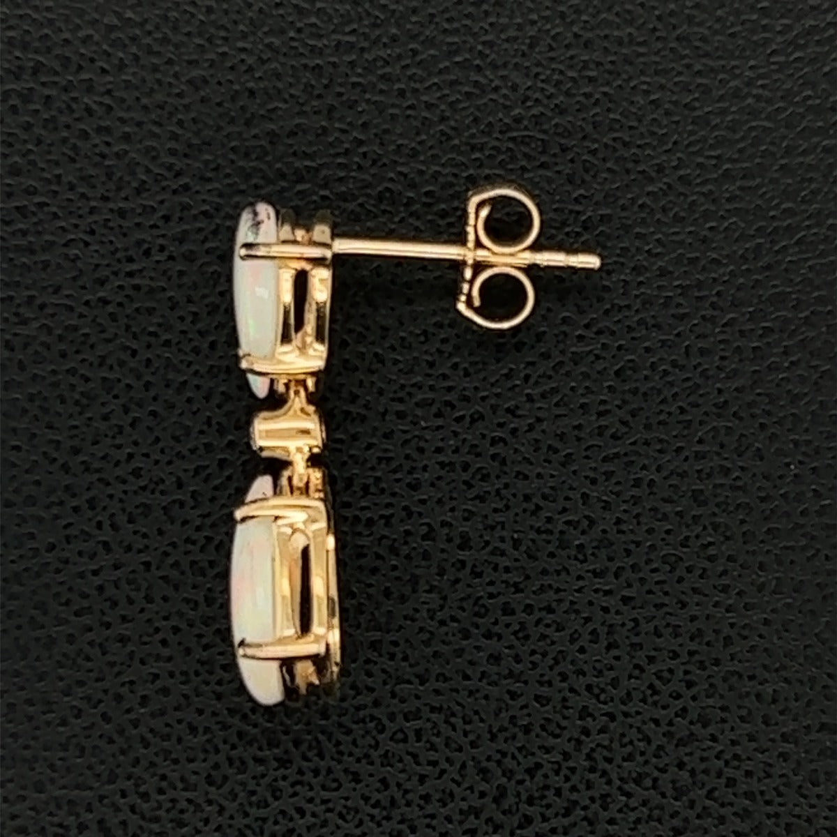 14ct Yellow Gold Solid Opal Earrings (se420) 14ct Yellow Gold Solid Opal Earrings (se420)
