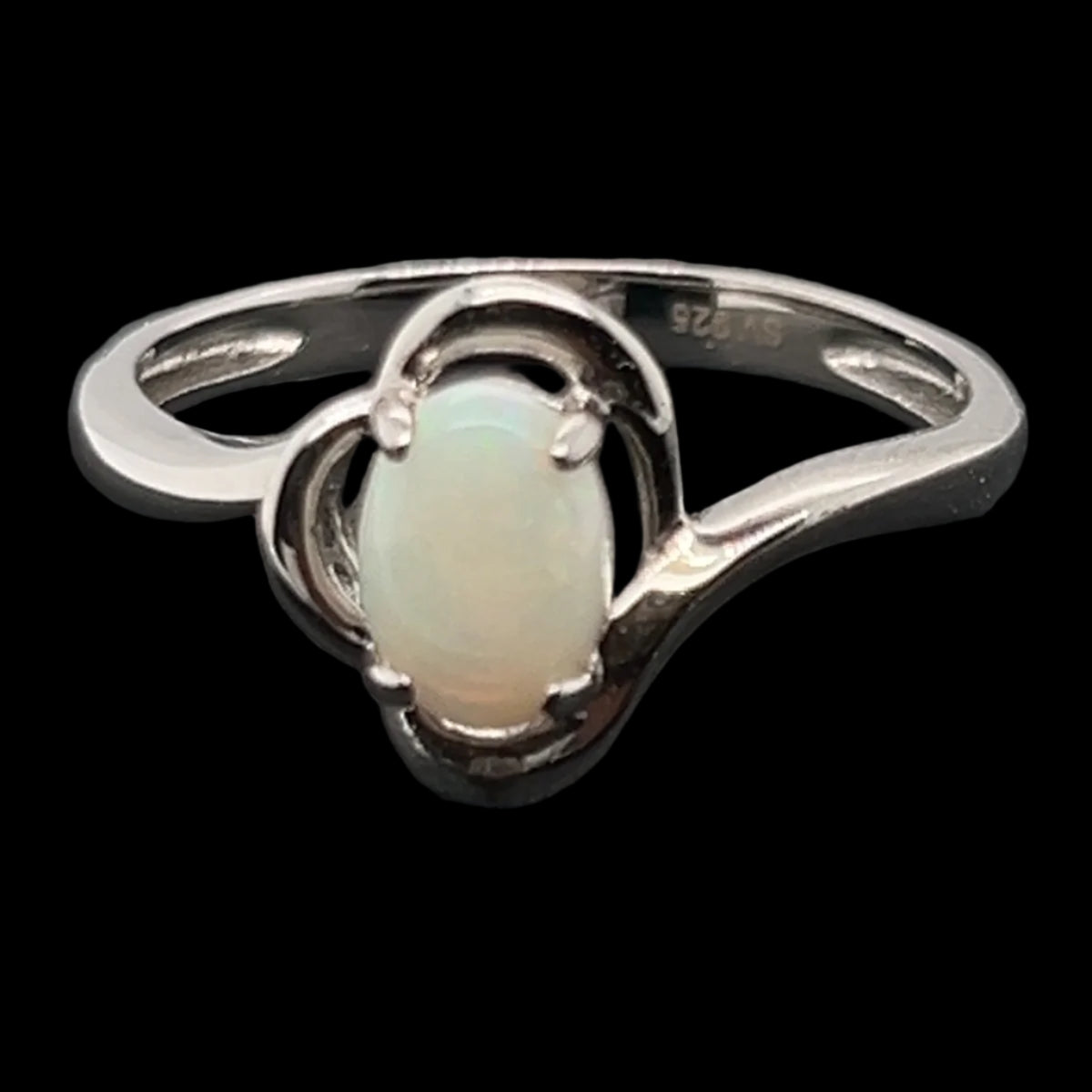 Sterling Silver Solid Opal Ring (SSSR6363) Sterling Silver Solid Opal Ring (SSSR6363)
