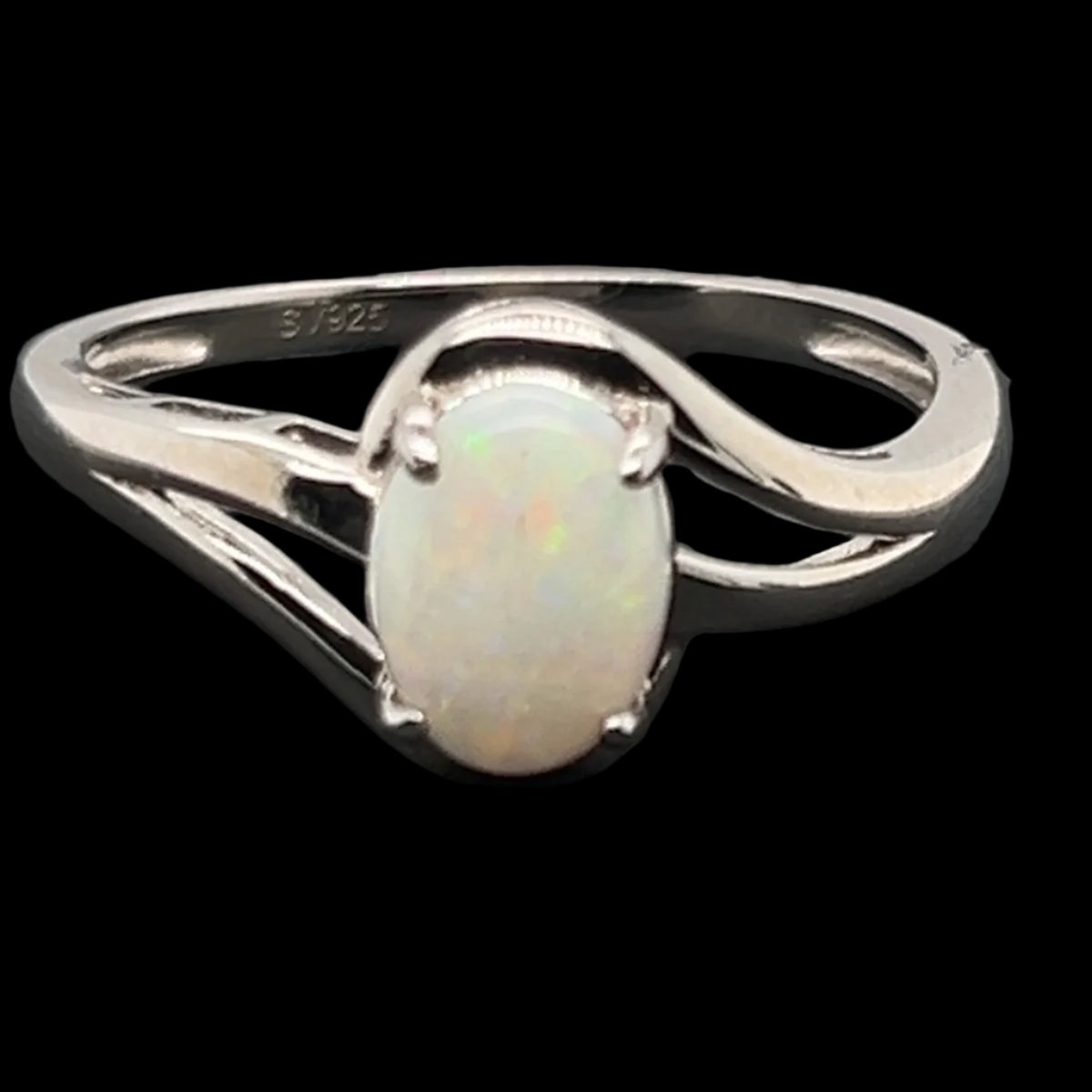 Sterling Silver Solid Opal Ring (SSSR6359) Sterling Silver Solid Opal Ring (SSSR6359)