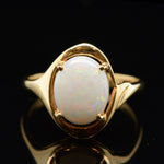 Solid Opal Ring  set in 18ct  gold (SR55)