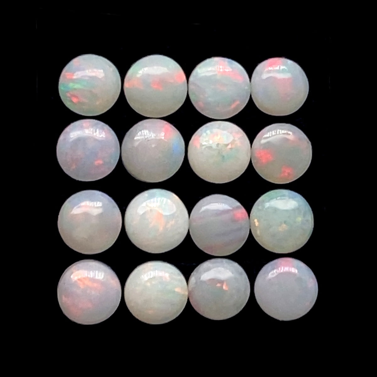 16 Solid Crystal Opals 2.96ct 16 Solid Crystal Opals 2.96ct