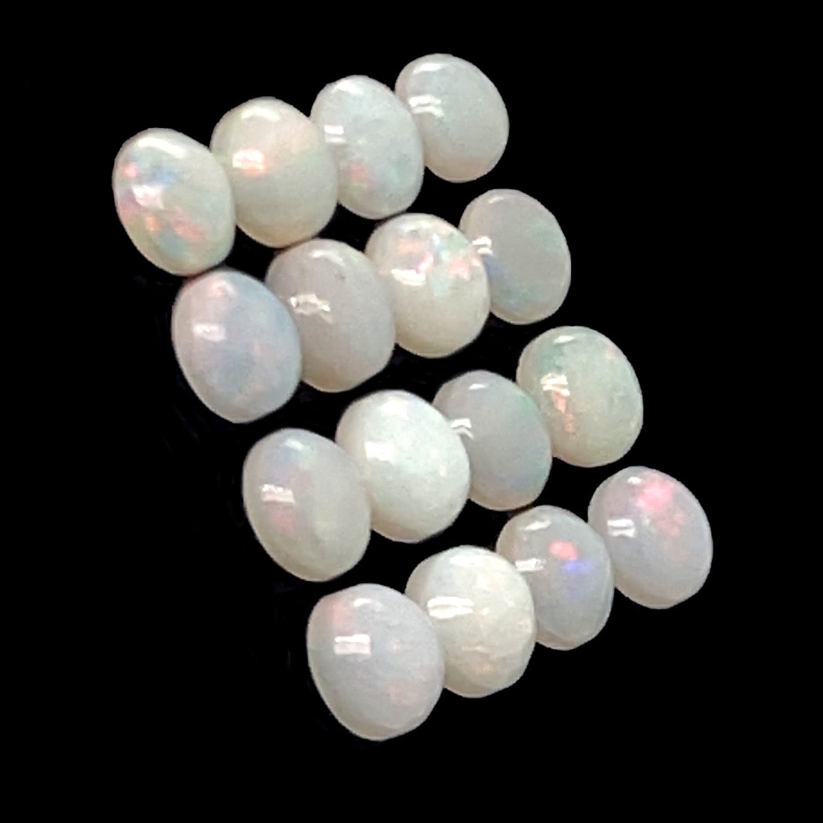 16 Solid Crystal Opals 2.96ct 16 Solid Crystal Opals 2.96ct
