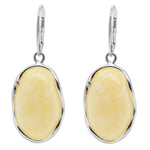 Sterling Silver Amber Earrings (ssae8370)