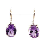 Sterling Silver Amethyst Earrings (amear11)