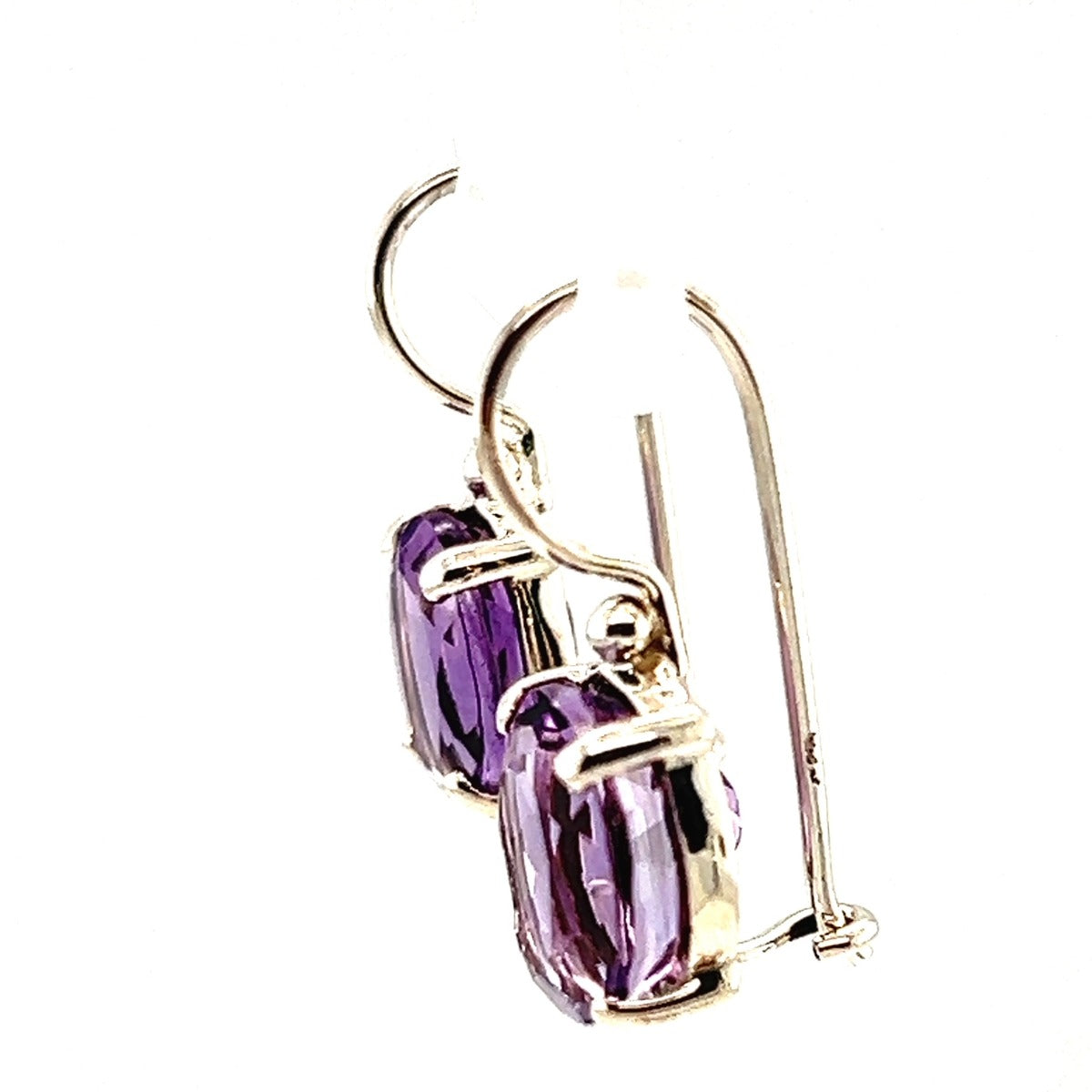 Sterling Silver Amethyst Earrings (amear11)