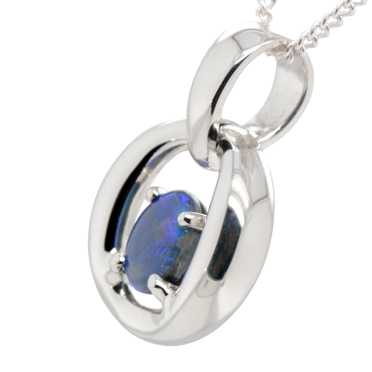 Sterling Silver Black Boulder Pendant (ssblk992) Sterling Silver Black Boulder Pendant (ssblk992)