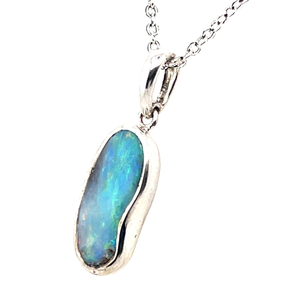Sterling Silver Boulder Opal Pendant (ssbop402)