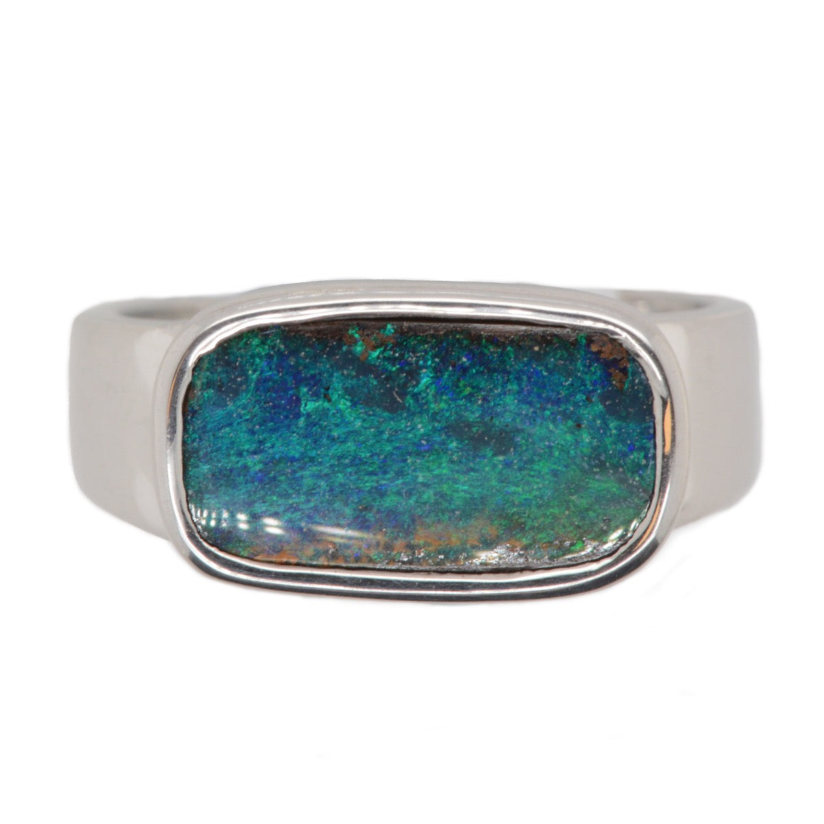 Sterling Silver Boulder Ring (ssbou515) Sterling Silver Boulder Ring (ssbou515)