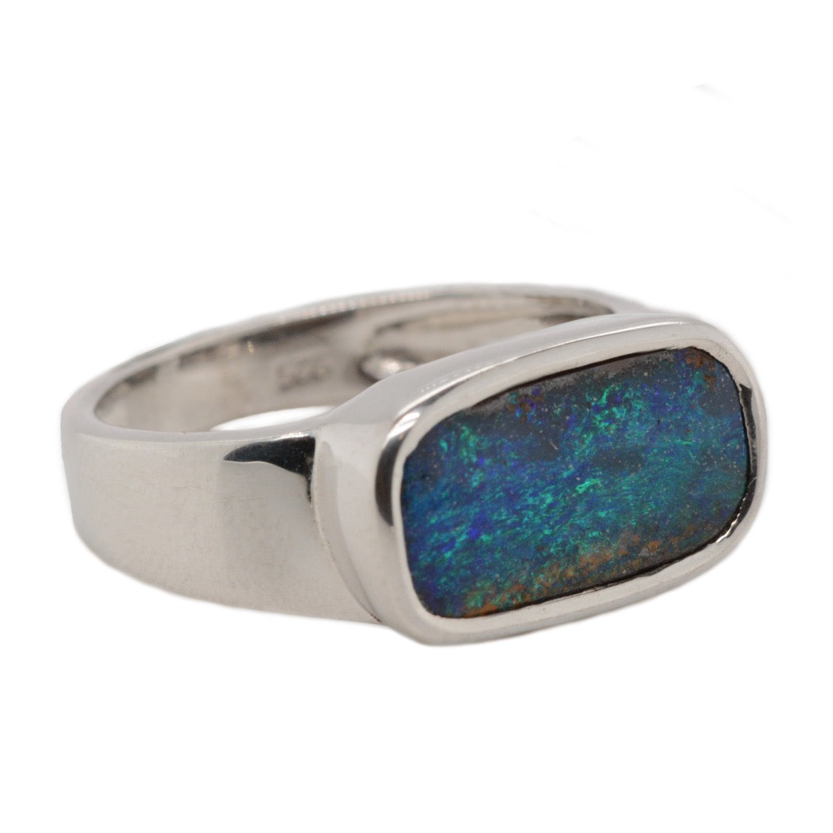 Sterling Silver Boulder Ring (ssbou515) Sterling Silver Boulder Ring (ssbou515)