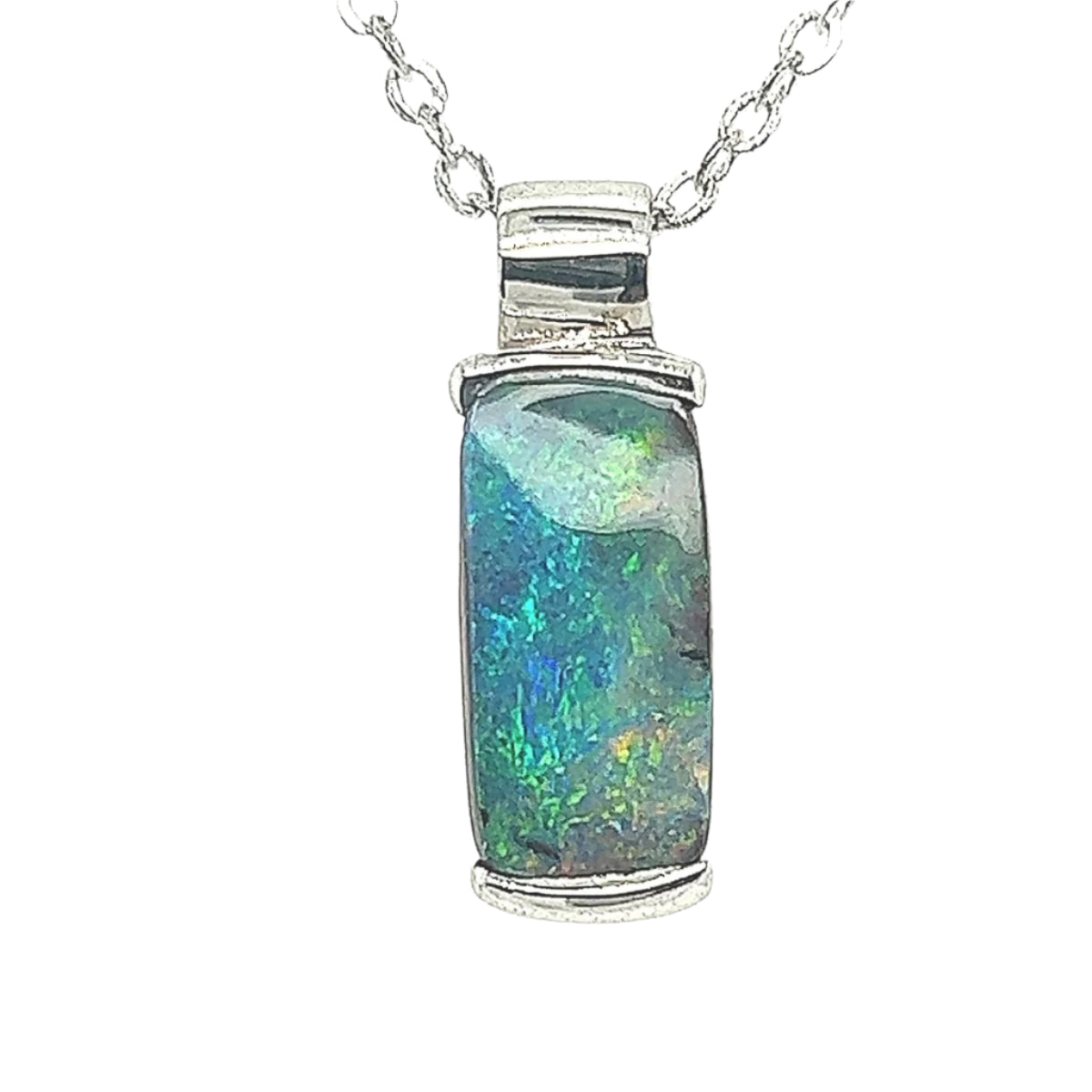 Sterling Silver Boulder Opal Pendant (ssboupen2003) Sterling Silver Boulder Opal Pendant (ssboupen2003)