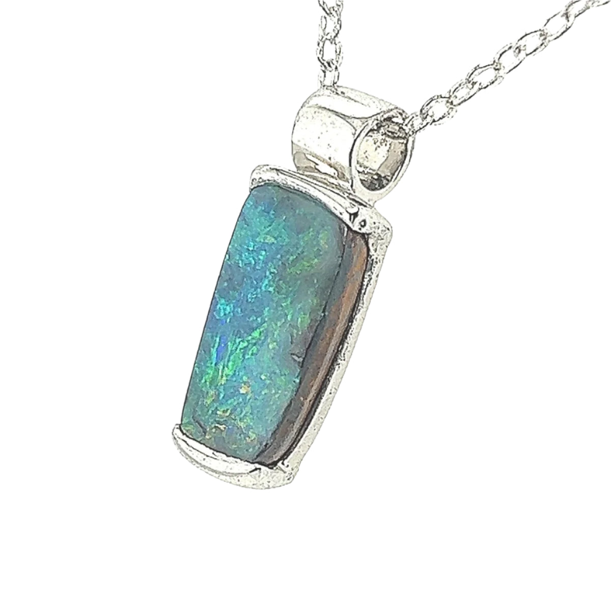 Sterling Silver Boulder Opal Pendant (ssboupen2003) Sterling Silver Boulder Opal Pendant (ssboupen2003)