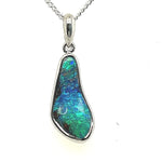Sterling Silver Boulder Opal Pendant (ssbp1005)