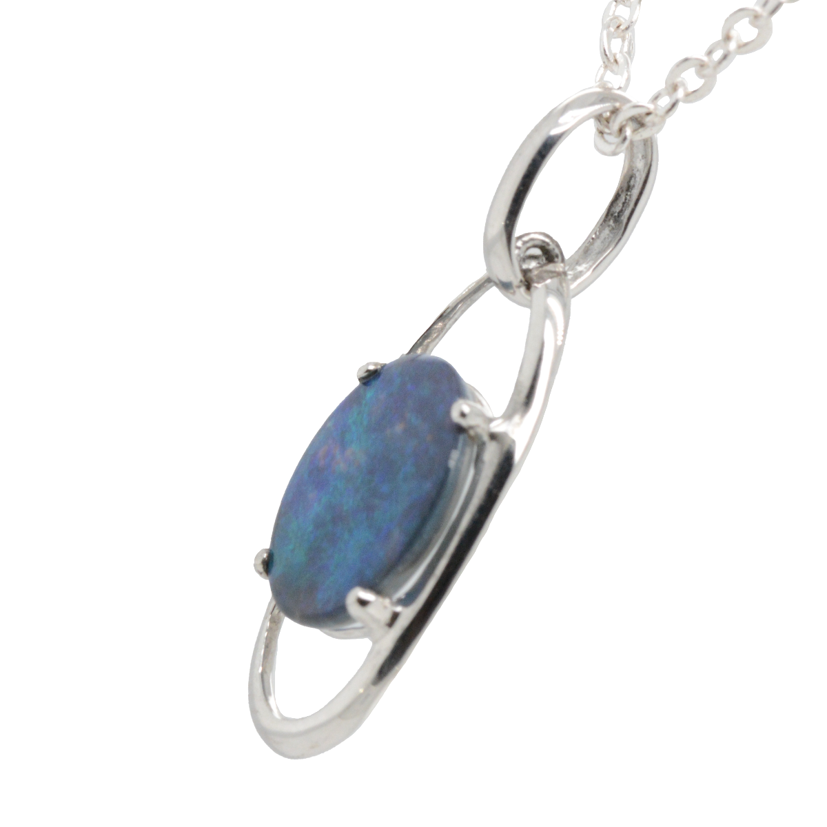 Sterling Silver Black Opal Pendant (ssbp808) Sterling Silver Black Opal Pendant (ssbp808)