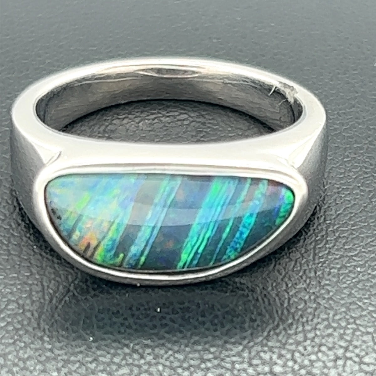 Sterling Silver Boulder Opal Ring (ssbr7846) Sterling Silver Boulder Opal Ring (ssbr7846)