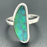 Sterling Silver Boulder Opal Ring (ssbr7901)