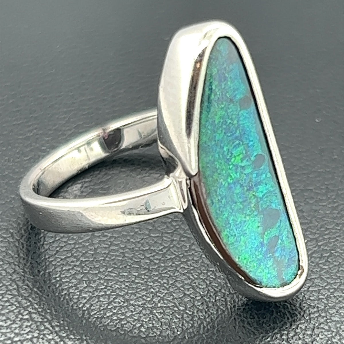 Sterling Silver Boulder Opal Ring (ssbr7901) Sterling Silver Boulder Opal Ring (ssbr7901)